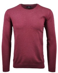 dunkellila Pullover mit einem Rundhalsausschnitt von RAGMAN