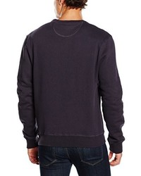 dunkellila Pullover mit einem Rundhalsausschnitt von Schott NYC