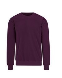 dunkellila Pullover mit einem Rundhalsausschnitt von Trigema