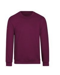 dunkellila Pullover mit einem Rundhalsausschnitt von Trigema
