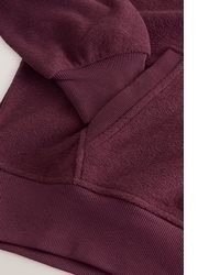 dunkellila Pullover mit einer Kapuze von NEXT