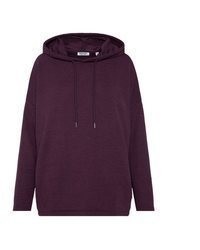 dunkellila Pullover mit einer Kapuze von SENSES.THE LABEL