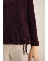 dunkellila Pullover von Cecil
