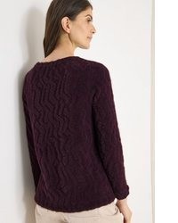dunkellila Pullover von Cecil