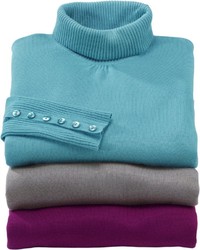 dunkellila Rollkragenpullover von CLASSIC INSPIRATIONEN