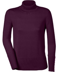 dunkellila Rollkragenpullover von CLASSIC INSPIRATIONEN