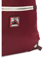 dunkellila Rucksack von Prada