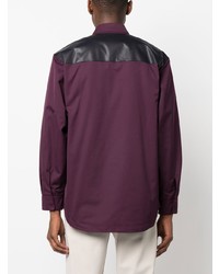 dunkellila Shirtjacke von GR10K