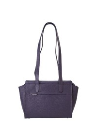 dunkellila Shopper Tasche aus Leder von VOi