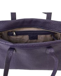 dunkellila Shopper Tasche aus Leder von VOi