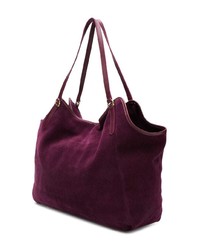 dunkellila Shopper Tasche aus Wildleder von L'Autre Chose