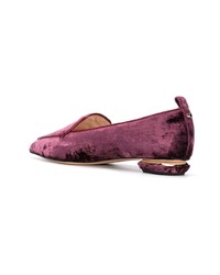 dunkellila Slipper von Nicholas Kirkwood