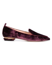 dunkellila Slipper von Nicholas Kirkwood