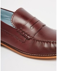 dunkellila Slipper von Grenson