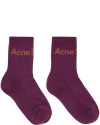 dunkellila Socken von Acne Studios