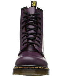 dunkellila Stiefel von Dr. Martens