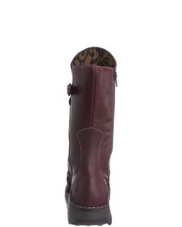 dunkellila Stiefel von Fly London