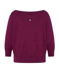 dunkellila Strick Pullover von Zero