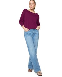 dunkellila Strick Pullover von Zero