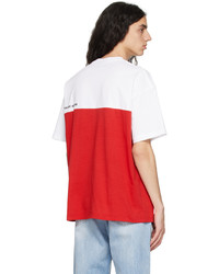 dunkellila Strick T-Shirt mit einem Rundhalsausschnitt von VTMNTS