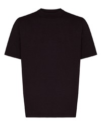 dunkellila T-Shirt mit einem Rundhalsausschnitt von Les Tien