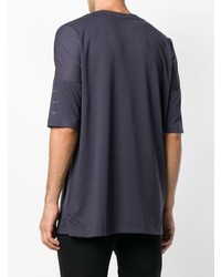 dunkellila T-Shirt mit einem Rundhalsausschnitt von Nike