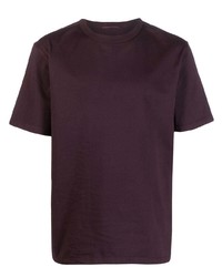dunkellila T-Shirt mit einem Rundhalsausschnitt von Ten C