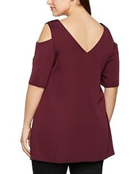 dunkellila T-shirt von Dorothy Perkins Curve