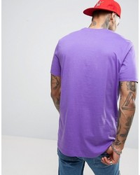 dunkellila T-shirt von Asos