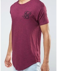 dunkellila T-shirt von Siksilk