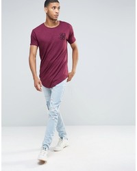 dunkellila T-shirt von Siksilk