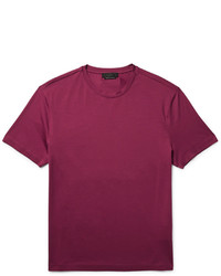 dunkellila T-shirt von Prada