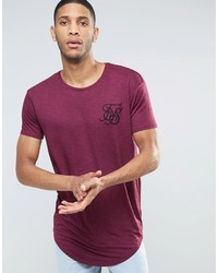 dunkellila T-shirt von Siksilk