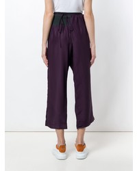 dunkellila weite Hose von Yohji Yamamoto Vintage