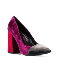 dunkellila Wildleder Pumps von Just Cavalli