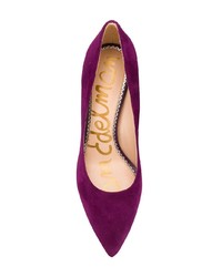 dunkellila Wildleder Pumps von Sam Edelman