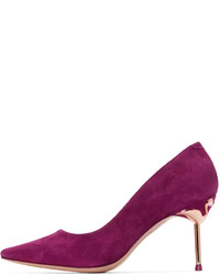 dunkellila Wildleder Pumps von Sophia Webster