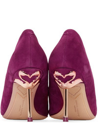 dunkellila Wildleder Pumps von Sophia Webster