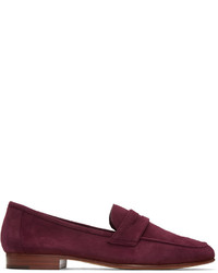 dunkellila Wildleder Slipper von Mansur Gavriel