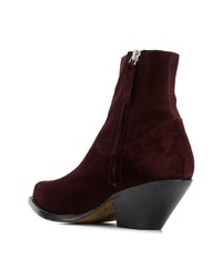 dunkellila Wildleder Stiefeletten von Buttero