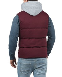 dunkelrote ärmellose Jacke von BLEND