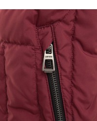 dunkelrote ärmellose Jacke von Camp David