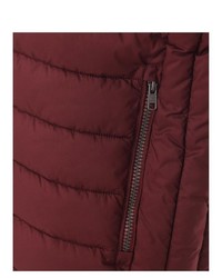 dunkelrote ärmellose Jacke von Casamoda