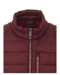 dunkelrote ärmellose Jacke von Casamoda