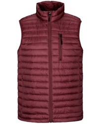 dunkelrote ärmellose Jacke von COMMANDER