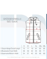 dunkelrote ärmellose Jacke von Solid