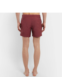 dunkelrote Badeshorts von Brunello Cucinelli