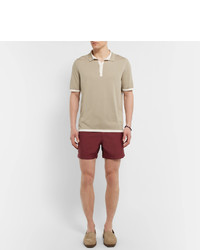 dunkelrote Badeshorts von Brunello Cucinelli