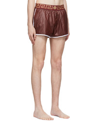 dunkelrote Badeshorts von Versace Underwear