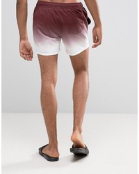 dunkelrote Badeshorts von Asos